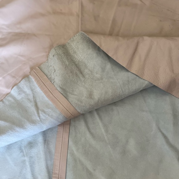 REAL   leather AMERICAN NWT skating circle flared mini, short skirt size S - Picture 5 of 5